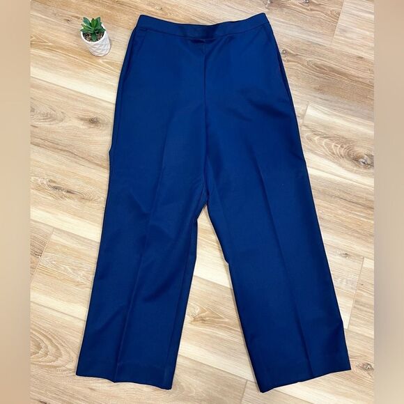 ALFRED DUNNER Women’s In The Navy Classic Fit Pants Size 10P - Picture 1 of 6